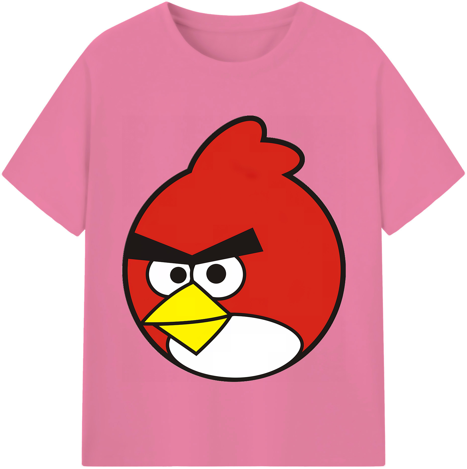 （画像用） Angry Birds アングリーバード 綿100％半袖Tシャツ（フロントプリント）